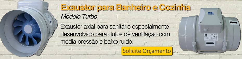 Exaustor para Banheiro Turbo